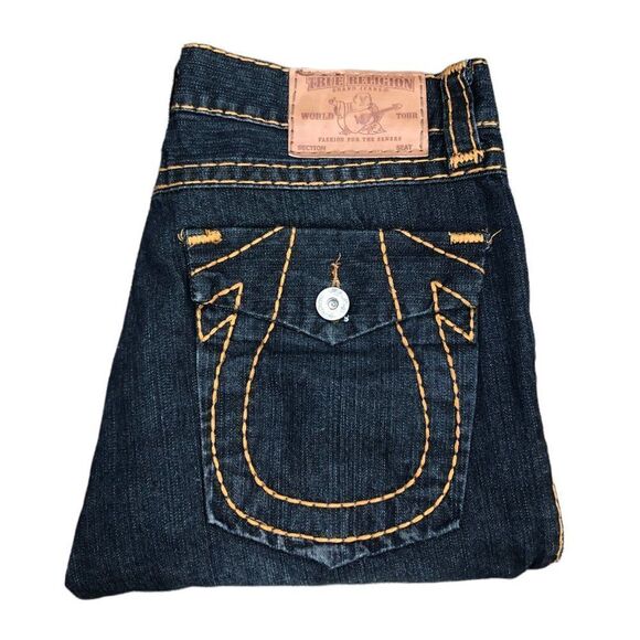 True Religion Other - VINTAGE True Religion Jeans Size 36 Yellow Horshoe